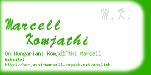 marcell komjathi business card